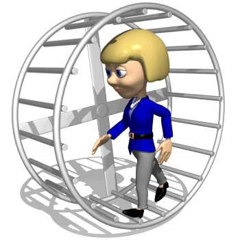 woman in business circling