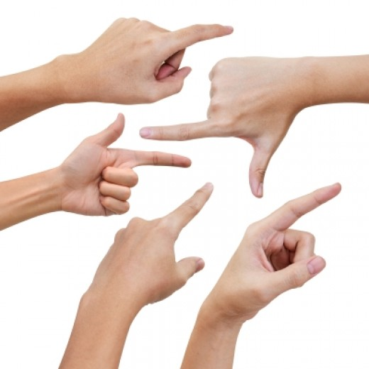 finger pointing